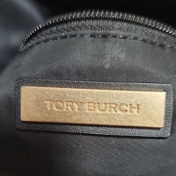 Tory Burch Ella Black Nylon Tote HandBag - Picture 11 of 17